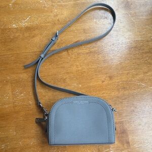 Marc Jacobs Playback Crossbody Bag Saffiano Leather Gray